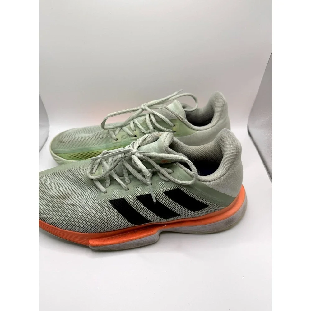 Adidas SoleMatch Bounce HC EG2216 Mens 10 Sneaker‎ Dash Green Coral Tennis Shoes